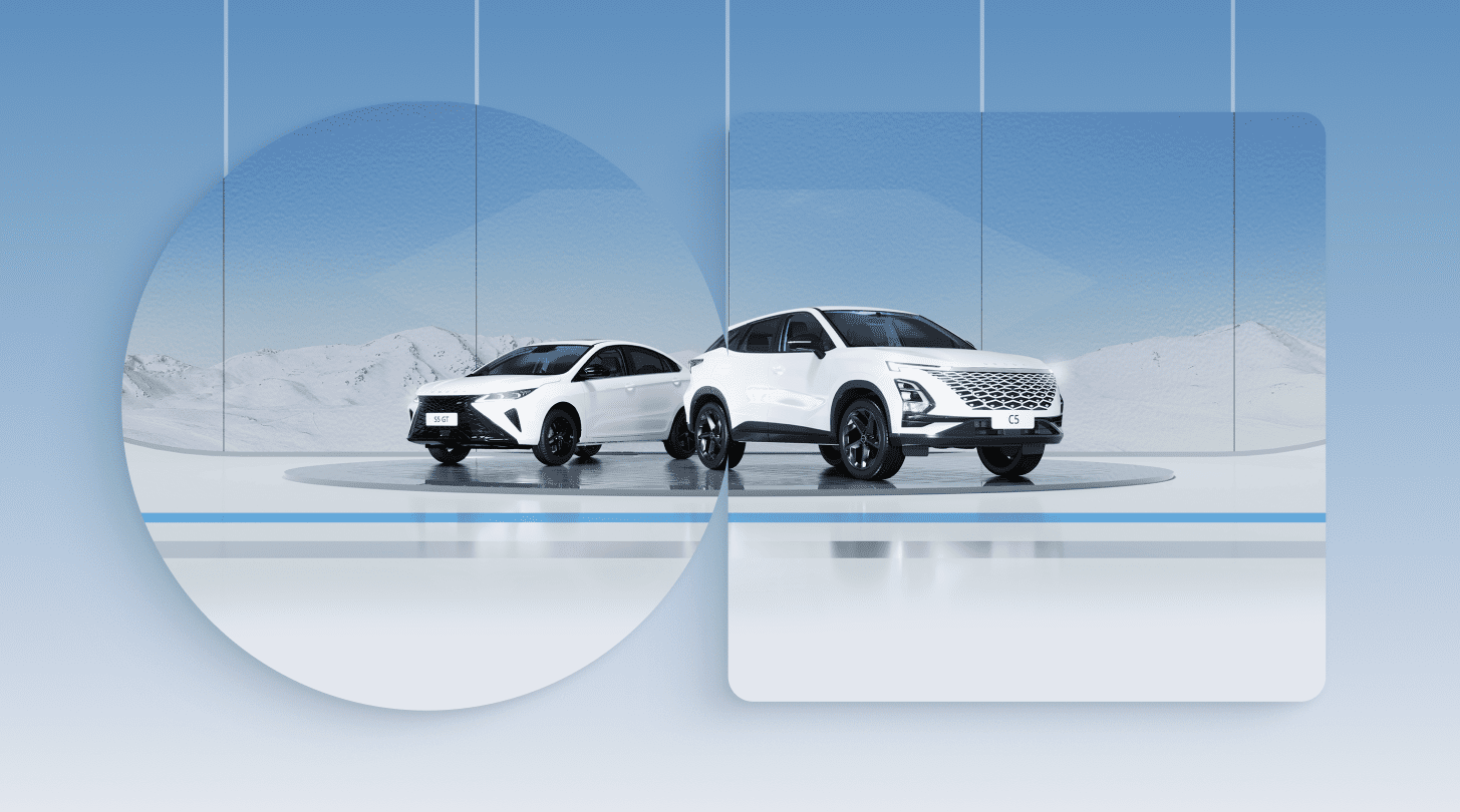 Лендинг для конкурса OMODA